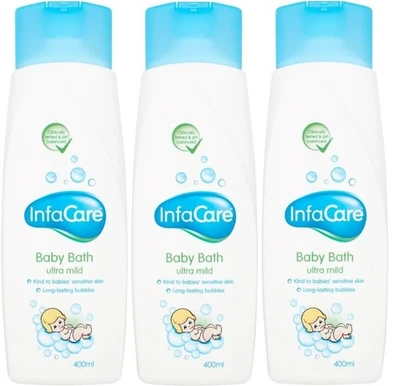 3x Infacare Bubbles Baby Badewanne Ultra Mild Langanhaltend 400 ml - Bild 1 von 2