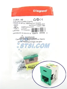 Ortronics OR-TJ6A-44 TracJack Cat6a Jack verde oscuro ~STSI - Imagen 1 de 4