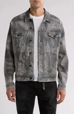 $298 - Chaqueta Denim Constructiva PRPS en Piedra Gris Talla M Foto 1 de 4