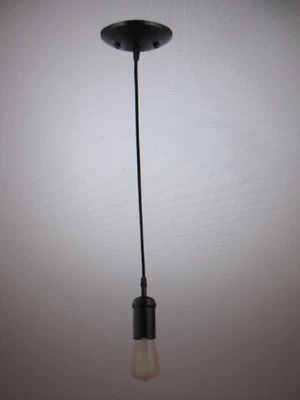 Mini colgante Globo 1 luz vintage Edison negro mate - 64906 Foto 1 de 4