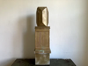 Antique Heavy Giltwood French Pedestal Stand Country House Barn Salvage - Picture 1 of 21