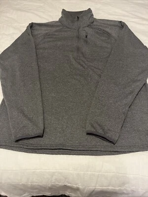 Pullover Pacific Trail Outdoor Wear gris manga larga cremallera bolsillo frontal 2xl Foto 1 de 4