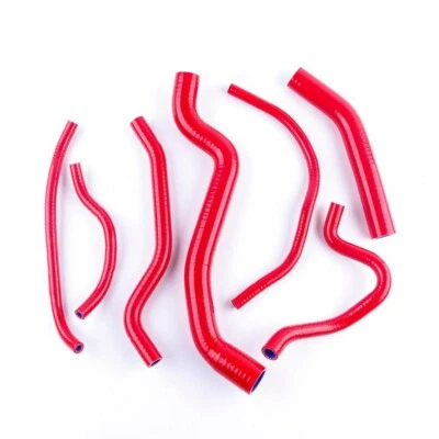 Red For Yamaha FZ1 2006 2007 2008 2009 2010 Silicone Radiator Coolant Hose - Изображение 1 из 4