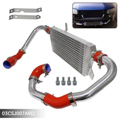 Nuevo Kit Intercooler Montaje Frontal Para Audi A4 1.8T Turbo B6 Quattro 02-06 Rojo Foto 1 de 4
