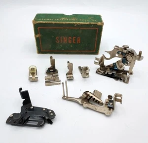 Lote de accesorios de costura de colección Singer 160359 120598,1261 36865 121877 120855 121441 - Imagen 1 de 12