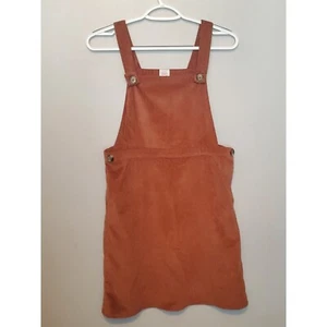 Wonder Nation Girls Size XL Jumper Dress Corduroy Coverall style Burnt Orange - Picture 1 of 6