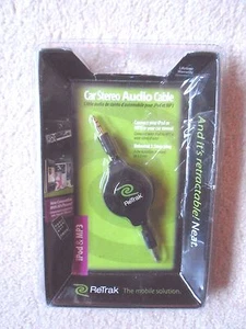  ReTrak einziehbares 3,5 mm Audiokabel schwarz (ETCABLE3535) - Bild 1 von 4