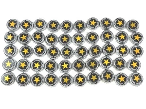 Sapporo Beer Japan Crown Bottle Caps Pry-Off ~ Lot of 50 used - Picture 1 of 4