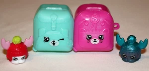 SHOPKINS MALETA VINCULABLE EQUIPAJE +2 FIGURAS MILLY MOOSE GORRO ROJO Y AZUL - Imagen 1 de 4