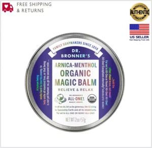 Dr. Bronner's Arnica Menthol Magic Balm 2oz Organic Relief Soothing Exp 03/2027 - Picture 1 of 3