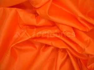 Orange Bridal Satin Fabric Silky By The Yard- Soft Thick Satin- - Picture 1 of 4
