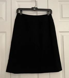 Vintage Chanel Black Wool Lined Skirt Size: 40 - Picture 1 of 10