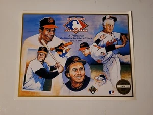 1991 Upper Deck Heroes Of Baseball Baltimore Orioles 8,5x11" Karte #'d bis 17.000 - Bild 1 von 5