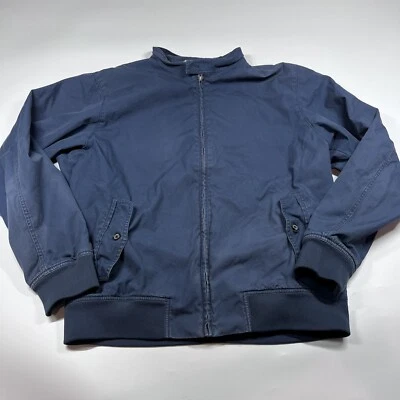 Куртка хлопковая на молнии Vineyard Vines однотонная синяя мужская размер средний L - Изображение 1 из 4