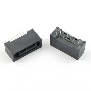 5Pcs Sata Type A 7 Pin 7P Straight DIP Male Adapter Connector For Hard Drive HDD - Picture 1 of 6