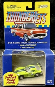 JOHNNY LIGHTNING ThunderJets Dodge Viper GTSR PullBack HO Slot Car Body Green - Bild 1 von 5