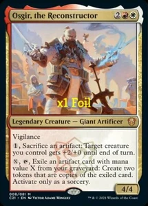 MTG Foil Commander 2021 C21 Osgir, the Reconstructor NM - Picture 1 of 1