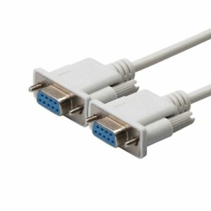 Null Modem Cable Female to Female DB9 RS232 Serial F-F Wire