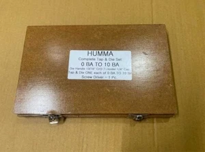 LIVE STEAM ENGINE OLD GAUGES RESTORATIION 0 BA TO 10 BA SET TAP & DIE BOXED - Picture 1 of 2