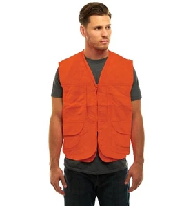Men's BLAZE ORANGE FRONT LOADER SAFETY VEST Elk- Deer- Pheasant-Big Game - Picture 1 of 5