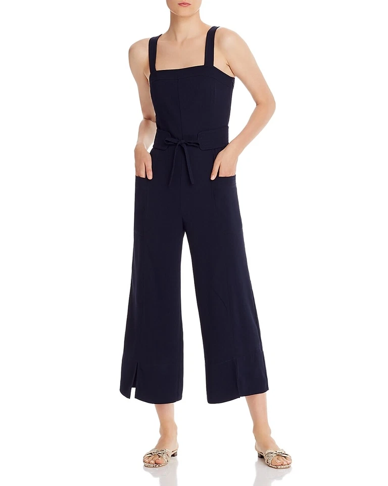 Mono recortado de pierna ancha azul marino talla 6 Joie 253713 Zefrine para mujer Foto 1 de 2