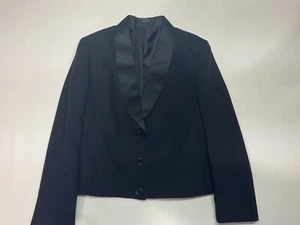 Lady Henry Segal Black Sport Coat Boys Size 8 - Picture 1 of 10