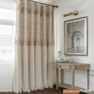 luxury British wind Royal princess beige cloth blackout curtain drape C198