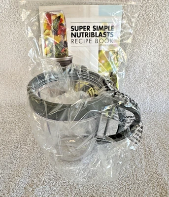 Taza de repuesto Nutri Bullet original con mango y borde extraíble y libro de recetas Foto 1 de 4