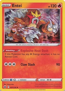 Entei Holo Rare Holo Crown Zenith 021/159 NM - Picture 1 of 2