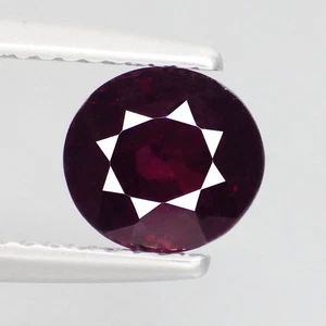 1.95 Ct Amusing Oval (6 x 6) 100% Natural Tanzania Reddish Pink Rhodolite Garnet - Picture 1 of 7
