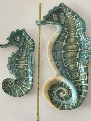 Pier 1 Spikey The Seahorse,  12 & 16 Inch, Serving Tray, Spoon Rest, Pool, Decor - Image 1 of 4