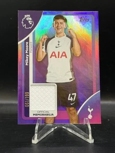 2025-26 Topps Premier League EPL - Mikey Moore Patch /199 - Tottenham - Bild 1 von 2