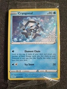 Cryogonal 043/203 - Holiday Calendar Snowflake Stamp Promo Sealed - Pokémon TCG - Bild 1 von 2