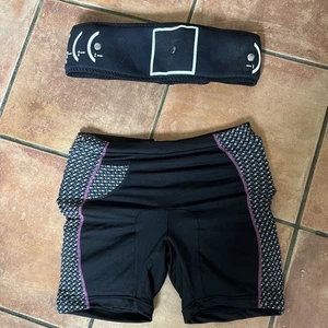 SLENDERTONE Black Shorts And Belt - Picture 1 of 13