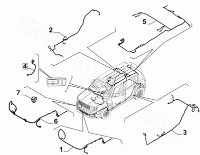 GENUINE MOPAR JEEP RENEGADE 2014 - 2018 USB CONSOLE WIRING LOOM HARNESS 52063820 - Image 1 of 4