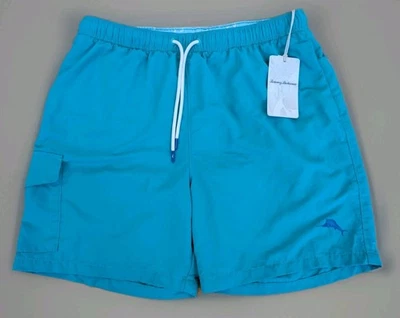 NUEVO CON ETIQUETAS Tommy Bahama Bañador UPF 30 Protección Mediana M Azul Agua NUEVO Foto 1 de 4