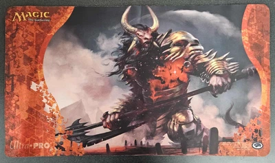 MTG 2014  Mogis, God Of Slaughter Playmat - Used - Free Shipping! - Image 1 of 4