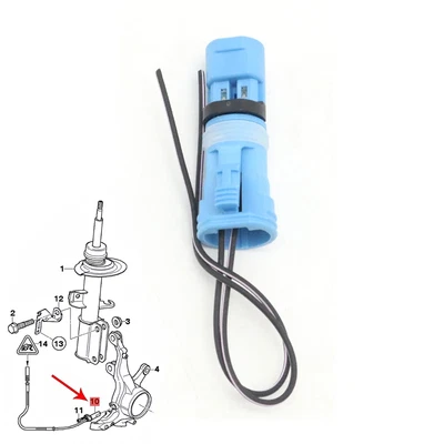 ABS Wheel Speed Sensor Socket Plug For BMW X1 X5 E60 MINI Cooper S R56 R60 R61 - Image 1 of 4