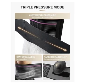 Fronttragender Nabelherniengürtel, Unisex, 3D kuppelförmiger Hernienstützpa... - Bild 1 von 5