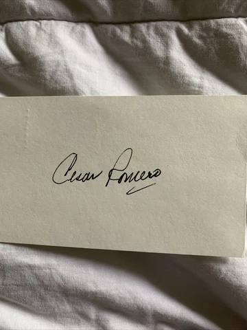Cesar Romero Signed index card Autographed Batman‘s TV joker Cover