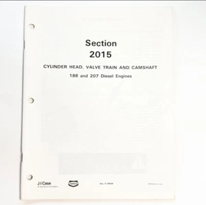 JI Case 188D 207D Cylinder Head, Valve Train & Camshaft 1974 Vtg Original OEM - Picture 1 of 1