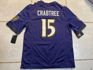 NWT NIKE Baltimore Ravens Michael Crabtree NFL Jersey Men’s  Large - Picture 1 of 12