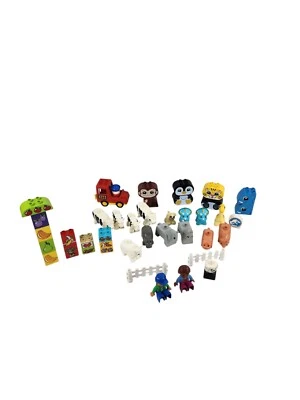 Lego Duplo Animal Lot Zoo Jungle Safari Cow Pig Dinosaur Figures Lot - Image 1 of 4