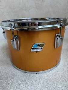 "Tamburo Tom in seta oro Ludwig vintage anni '80 - 13"" x 9""" - Foto 1 di 16