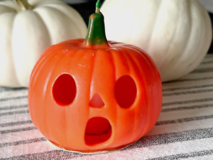 Vintage Halloween Jack O' Lantern Pumpkin Candle Original Old Gurley Label