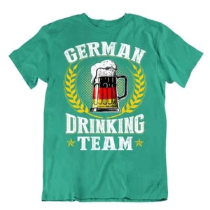 Deutsches Bier-trinkendes Team-T-SHIRT Fantastisches Glasbierfarbe Hemden Blague - Bild 1 von 8