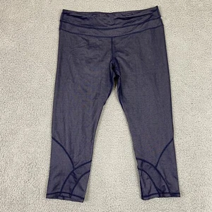 Lululemon Blue Leggings Cropped Calf Waist Measured 34 in (no Size Sticker) - Picture 1 of 9