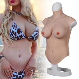 Half body seni in silicone crossdresser protesi mammaria C-G Cup seno falso - Foto 1 di 14