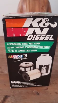 PF-3000 K&N Fuel Filter fit CHEVROLET GMC HUMMER 6.6L V8 DSL - Image 1 of 4