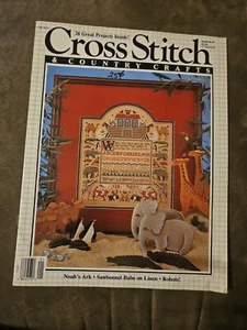 Cross Stitch & Country Crafts Jan/Feb 1987 Noah's Ark Sunbonnet Babe Magazine - Picture 1 of 11